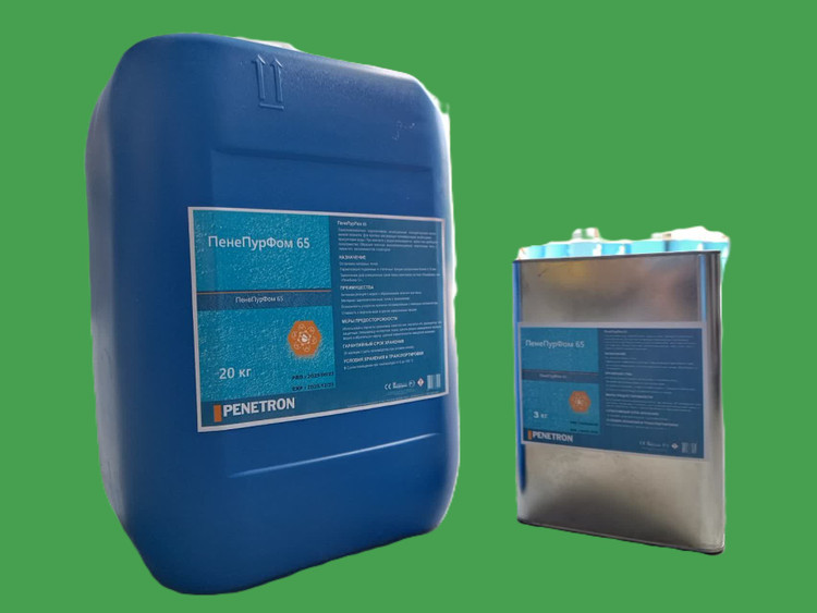 تصویر محصول رزین تزریقی پلییورتان اصلاحشده فومشونده PenePurFoam 65 | پنترون(دو جزئی 23کیلوگرمی) - کلینیک بتن ایران