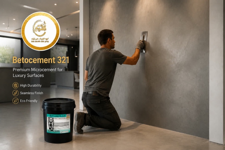 پوشش سیمانی دکوراتیو (microcement) Betocement 321 کیلوگرمی25