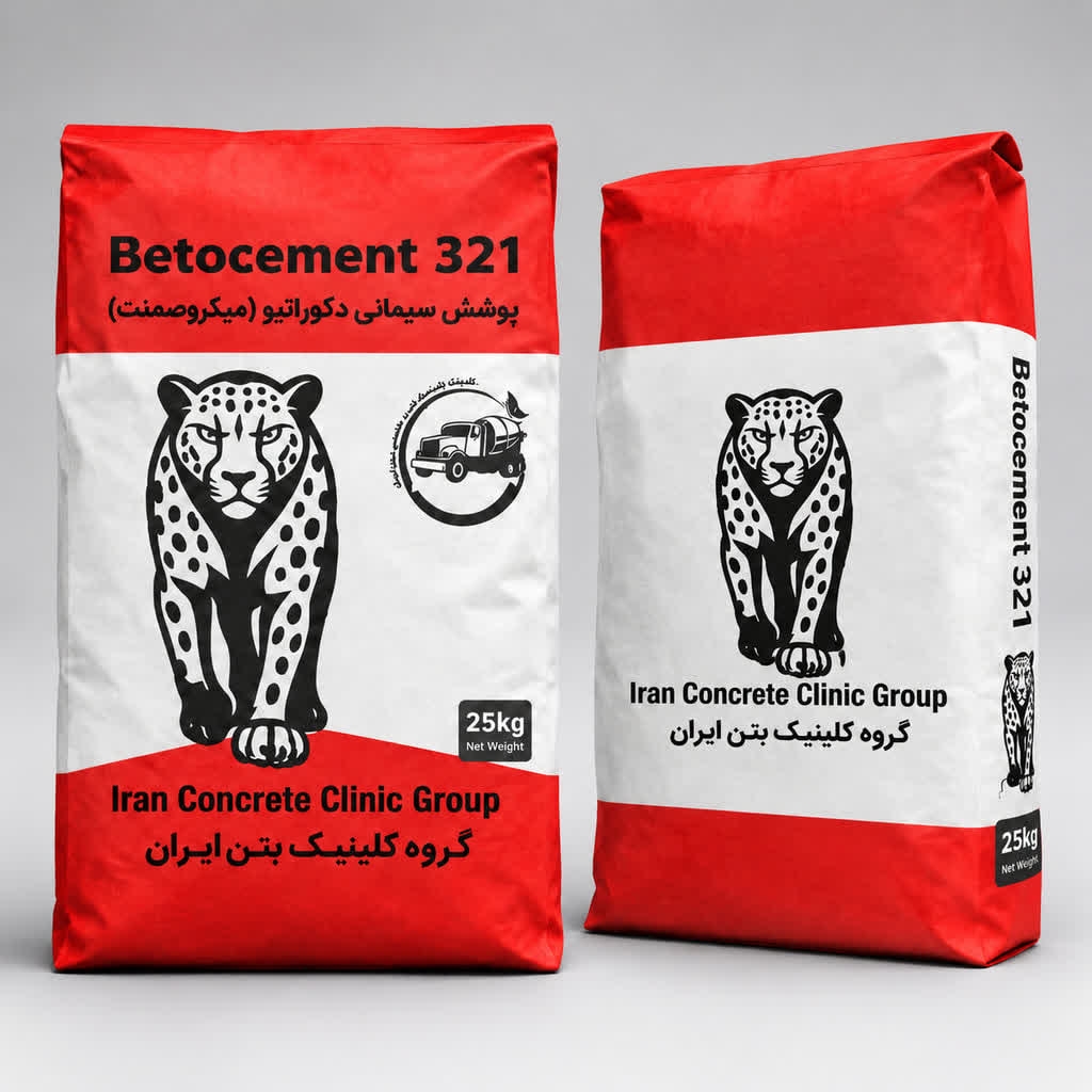 پوشش سیمانی دکوراتیو (microcement)  Betocement 321  کیلوگرمی25
